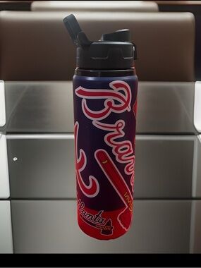 Atlanta Braves 20oz Steel Tumbler w/ ‘70’s Feather Logo
